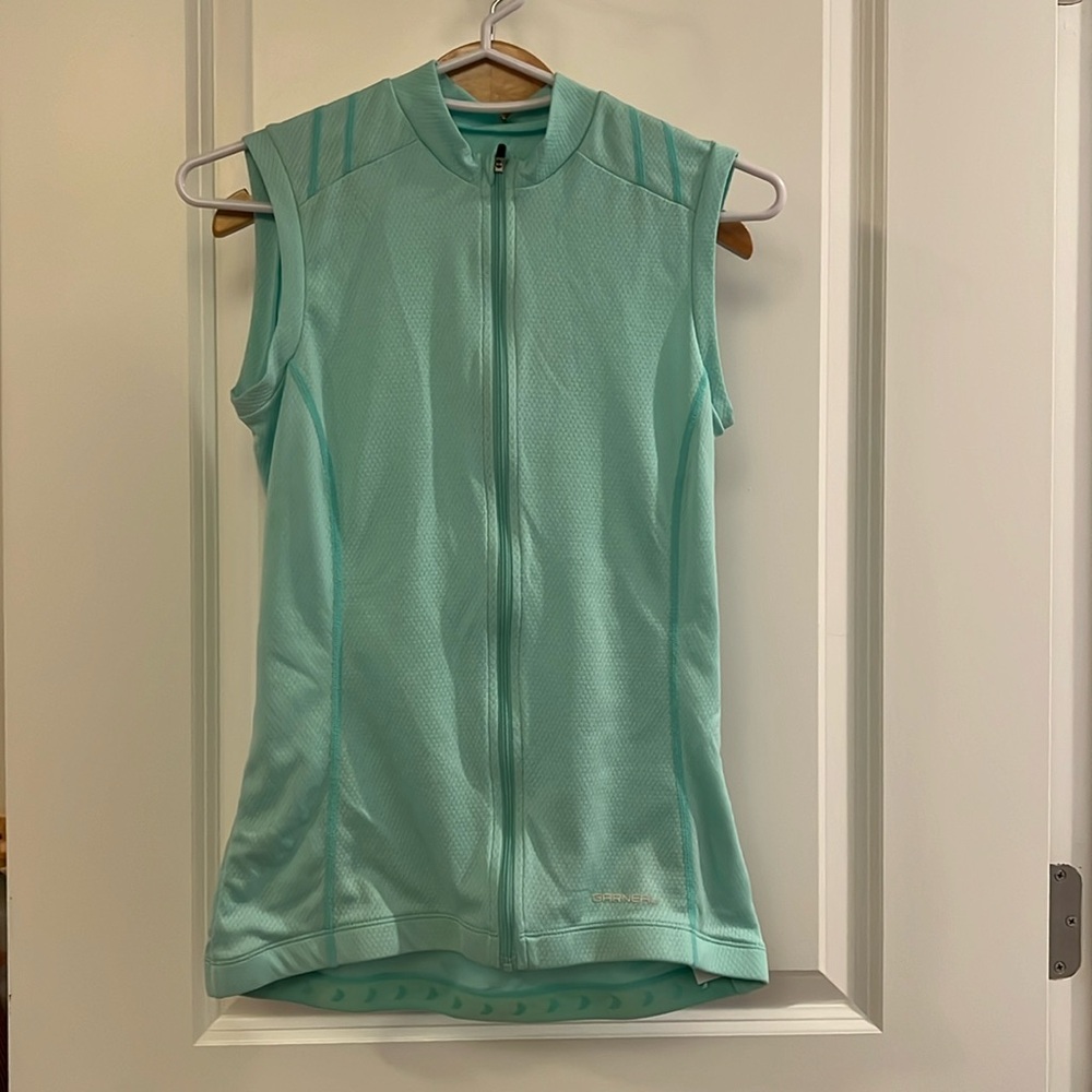 Garneau mint green cycling jersey XS
